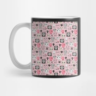 Skulls on Pink Mug